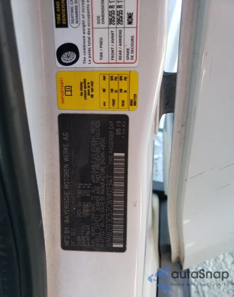 2012 Mini Cooper Countryman из США, поврежденный, VIN WMWZB3C57CWM02347